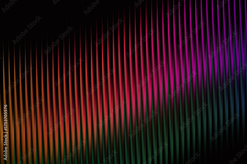 Fototapeta premium A stylish abstract vertical gradient lines with vibrant green red and orange colors creating a dynamic and visually appealing pattern
