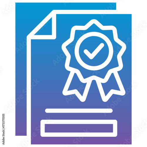 Certificate Approval Icon