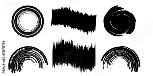 Abstract Geometric Decorative Shapes Vector Design Elements Set	