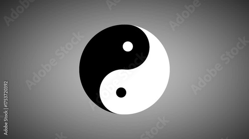 Yin Yang Symbol Motion Graphic Animation
