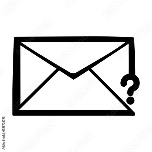 Confused email correspondence with a question mark indicating uncertainty or confusion