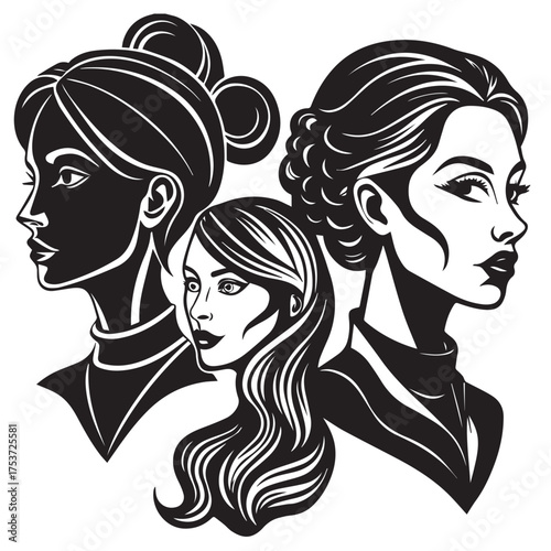 vector illustration of a woman