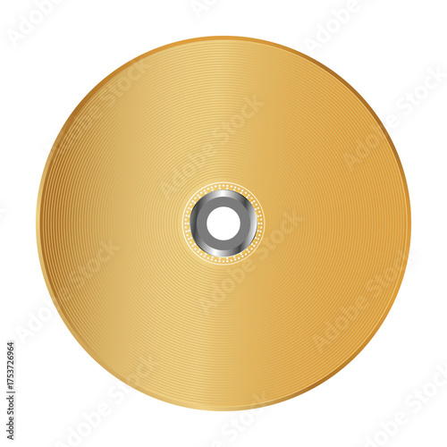 vector gold disc, cd disc