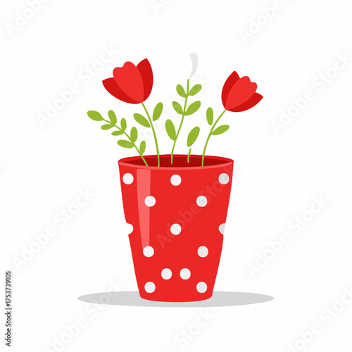 Hübsche Blumenvase