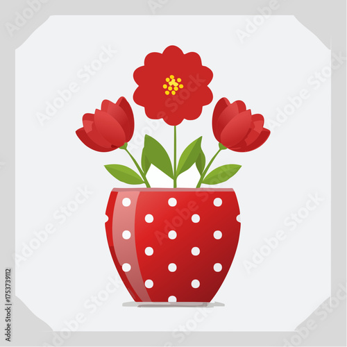 Hübsche Blumenvase