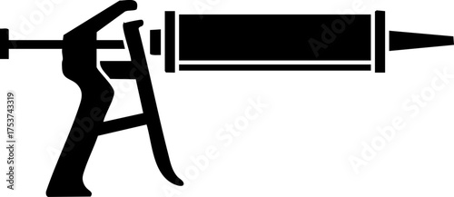 Professional sealant gun tool for construction and home improvement projects, ready for application and repair tasks.