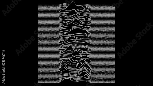 Iconic Sound Wave Art Design 4K Loop