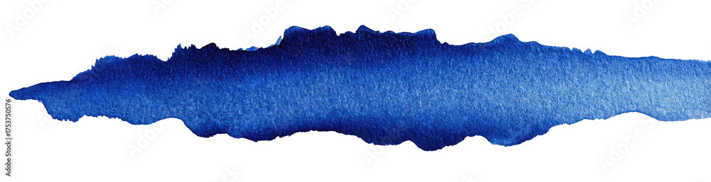 Fototapeta premium Abstract, textured, vibrant blue shape