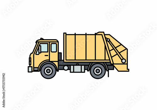 Garbage Truck Illustration