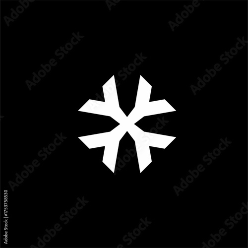 Abstract logo design with letter Y elements.