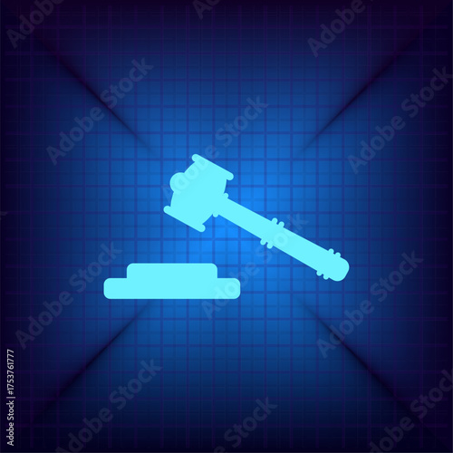 Light blue vector icon on a dark blue background.