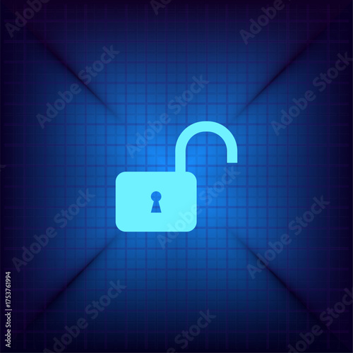 Light blue vector icon on a dark blue background.