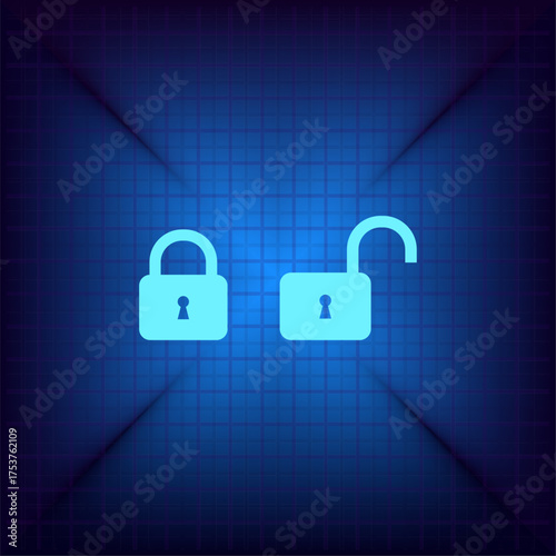 Light blue vector icon on a dark blue background.