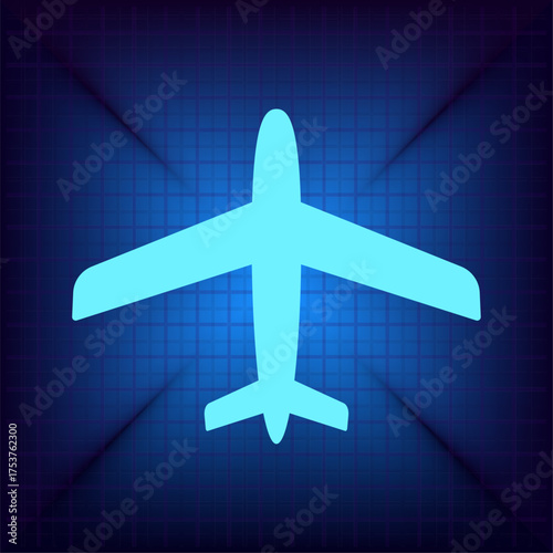 Light blue vector icon on a dark blue background.