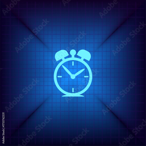Light blue vector icon on a dark blue background.