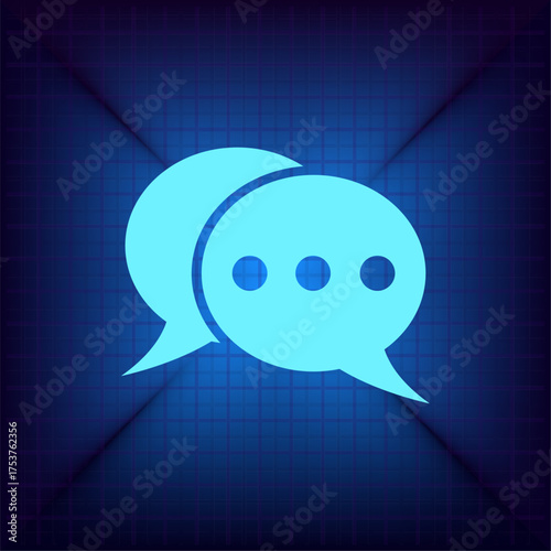 Light blue vector icon on a dark blue background.
