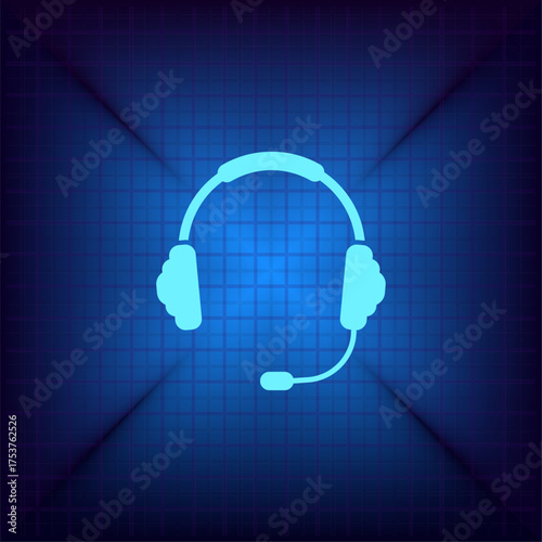 Light blue vector icon on a dark blue background.