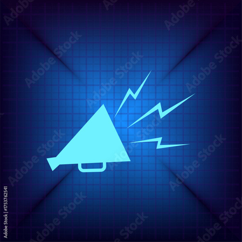 Light blue vector icon on a dark blue background.