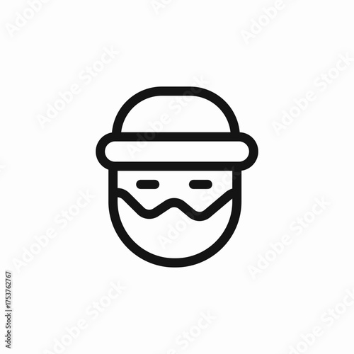 santa claus icon sign vector