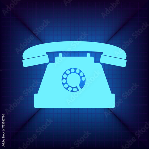 Light blue vector icon on a dark blue background.