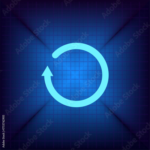 Light blue vector icon on a dark blue background.