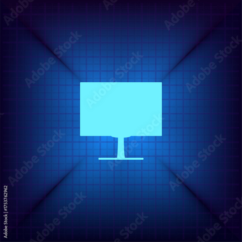 Light blue vector icon on a dark blue background.