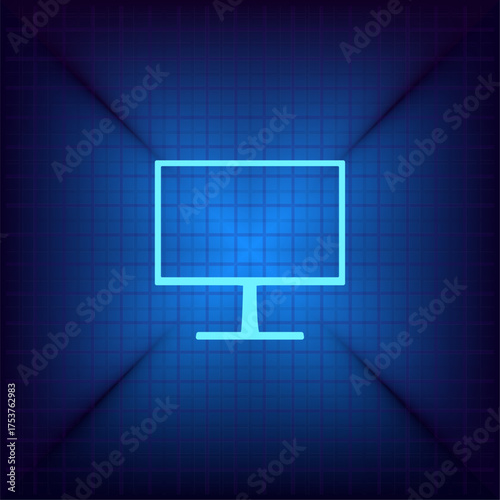 Light blue vector icon on a dark blue background.