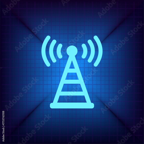 Light blue vector icon on a dark blue background.