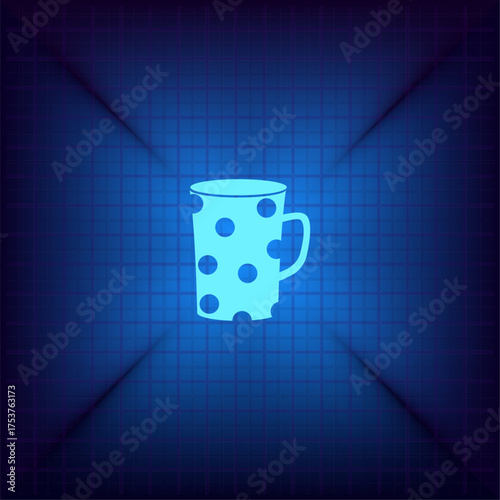 Light blue vector icon on a dark blue background.