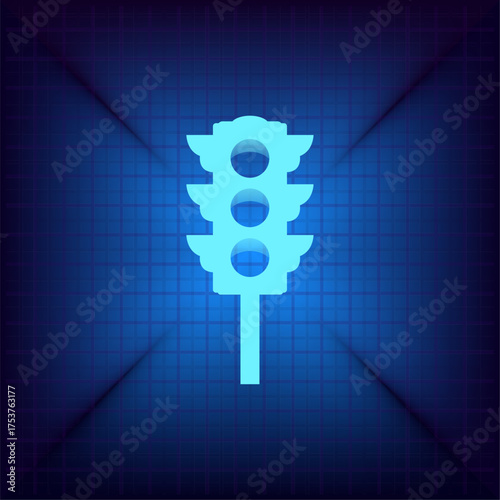 Light blue vector icon on a dark blue background.