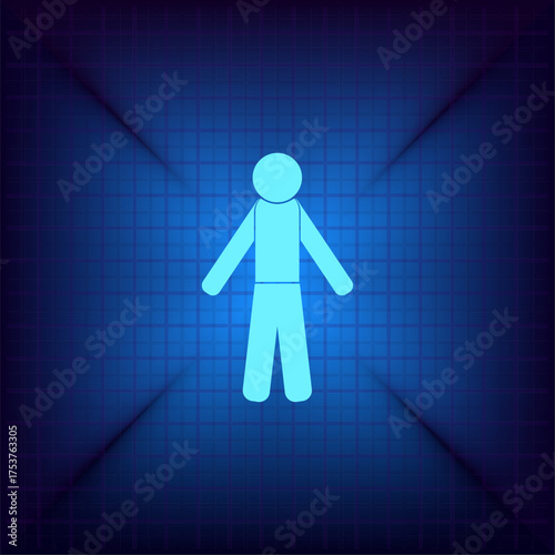 Light blue vector icon on a dark blue background.