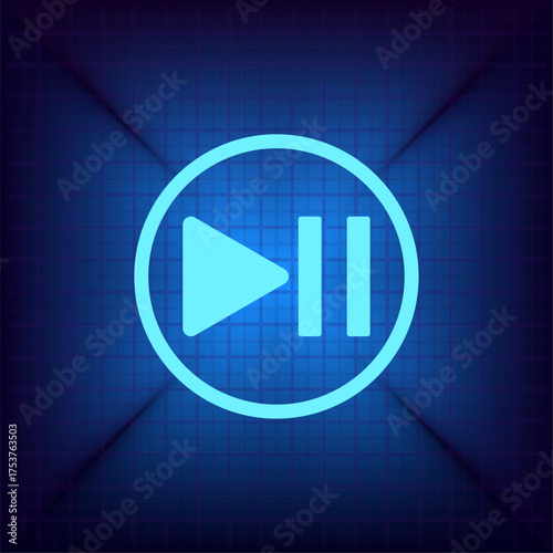 Light blue vector icon on a dark blue background.