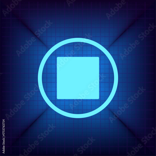 Light blue vector icon on a dark blue background.