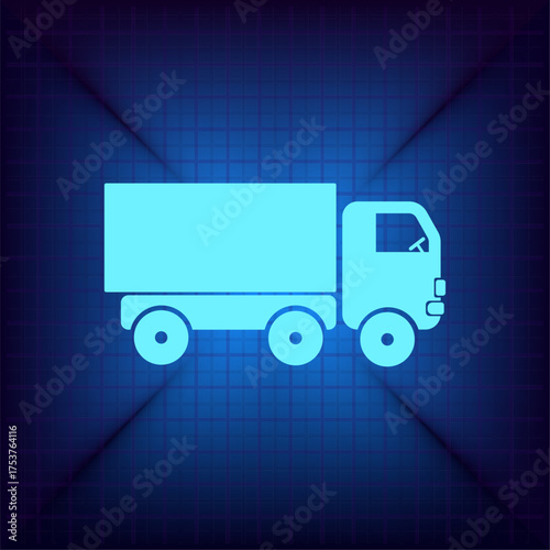 Light blue vector icon on a dark blue background.