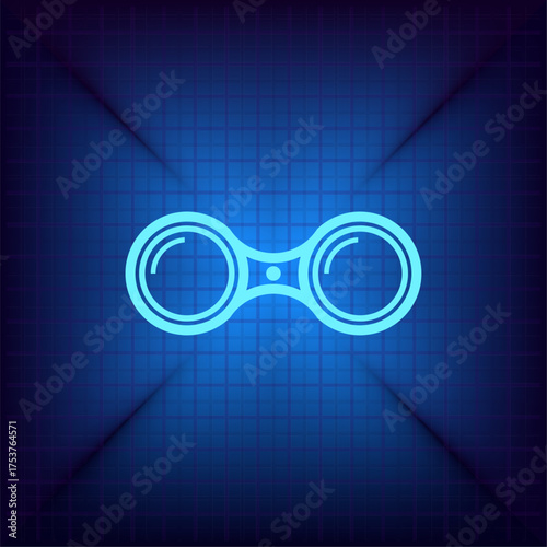 Light blue vector icon on a dark blue background.