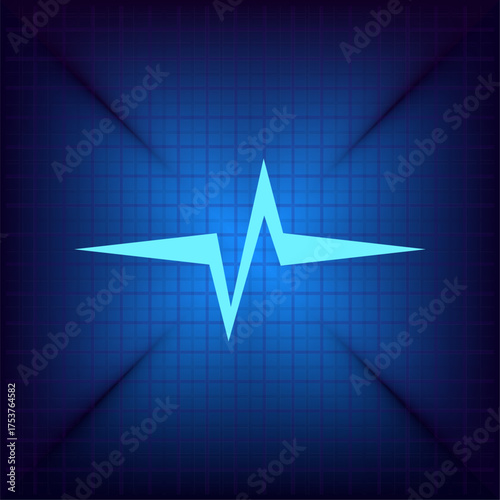 Light blue vector icon on a dark blue background.