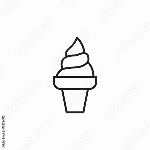 ice cream icon sign vector