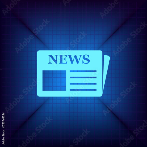 Light blue vector icon on a dark blue background.
