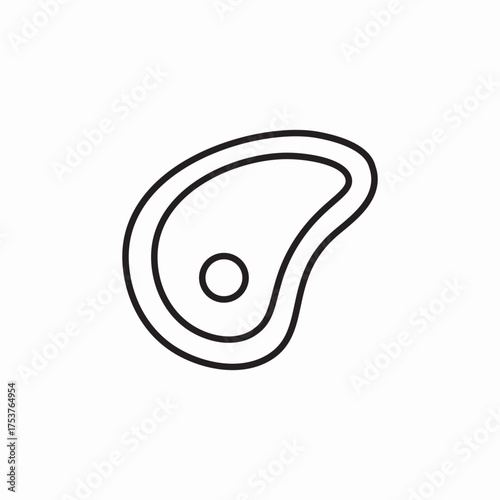 steak meat icon sign vector