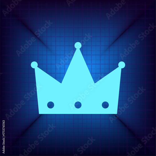 Light blue vector icon on a dark blue background.