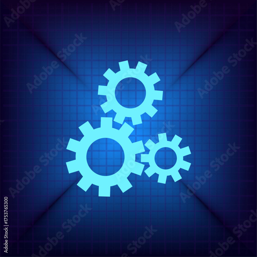 Light blue vector icon on a dark blue background.