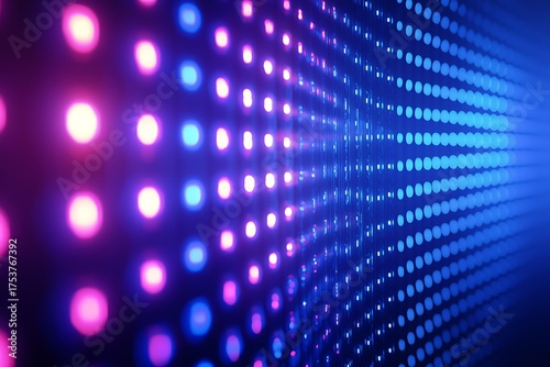 Wallpaper Mural Electric neon hallway leading into glowing tech-inspired void picture Torontodigital.ca