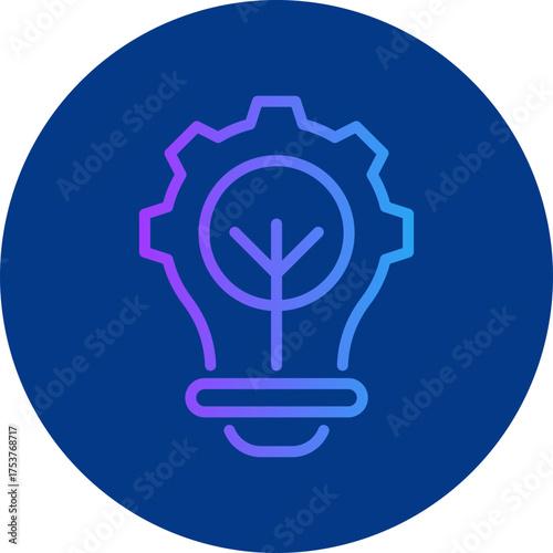 Idea icon for strategy and management, website, application, printing, document, poster design, etc