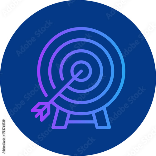 Target icon for strategy and management, website, application, printing, document, poster design, etc