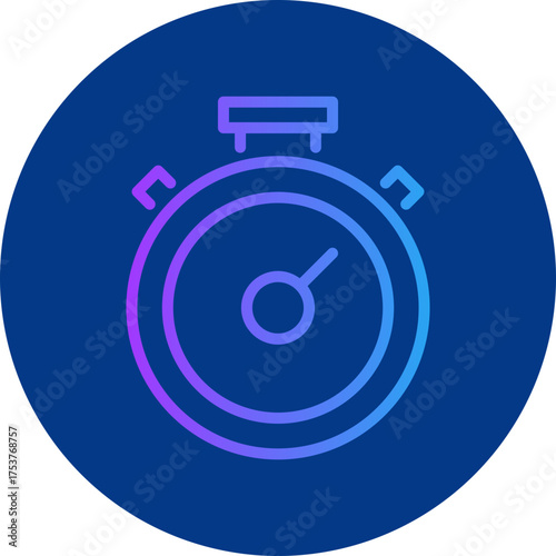 Stopwatch icon for strategy and management, website, application, printing, document, poster design, etc