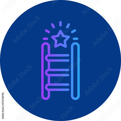 Goal icon for strategy and management, website, application, printing, document, poster design, etc