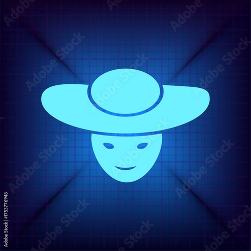 Light blue vector icon on a dark blue background.