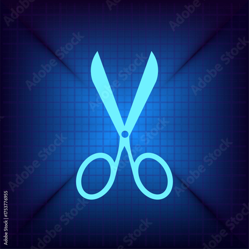Light blue vector icon on a dark blue background.