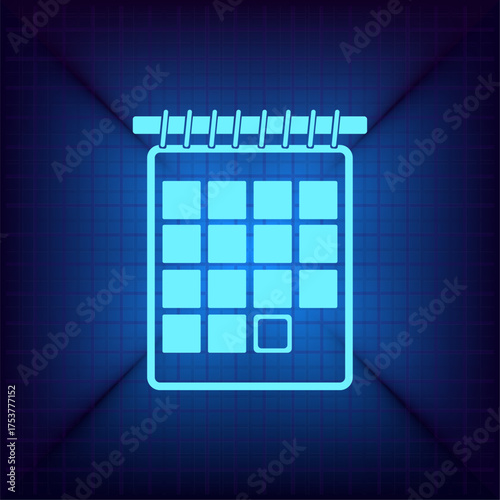 Light blue vector icon on a dark blue background.