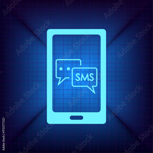 Light blue vector icon on a dark blue background.